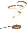 formano LED Tischleuchte LED Tischlampe Spirale aus Metall Gold, LED fest integriert, Dekoleuchte Bild 4