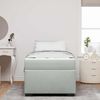 vidaXL Bettrahmen mit Matratze Hellgrau 80 x 200 cm Stoff 3399254 Bild 3