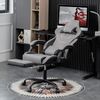 Gaming Stuhl Ergonomisch Racing Bürostuhl mit Fußstütze höhenverstellbar Gray Bild 2