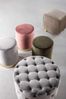 Pouf Lucilla in Samt-Optik, Rosa, 35 x 35 x 40 cm Bild 4