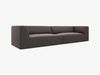 Micadoni Sofa Ruby 4-Sitzer Samt Salvador Dunkelgrau Bild 2