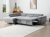 Vente-unique - NURAZIO Sofa Stoff Grau - B 202 cm x H 70 cm x L 268 cm Bild 2