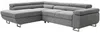 Vente-unique - NURAZIO Sofa Stoff Grau - B 202 cm x H 70 cm x L 268 cm Bild 5