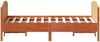 vidaXL Massivholzbett ohne Matratze Wachsbraun 150x200 cm Kiefernholz 3216172 Bild 5