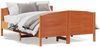 vidaXL Massivholzbett ohne Matratze Wachsbraun 150x200 cm Kiefernholz 3216172 Bild 2