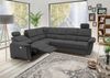 Polstergarnitur >Ludwigshafen< Motor-Relaxfunktion, Schlaffunktion, schwarz - 268x113x222cm (BxHxT) Bild 3