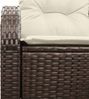 vidaXL Gartensofa mit Kissen Braun 124 x 62 x 69cm Poly-Rattan 42006733 Bild 5
