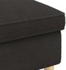 vidaXL Hocker Schwarz 55 x 35 x 41 cm Bouclé 42029987 Bild 5