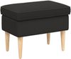 vidaXL Hocker Schwarz 55 x 35 x 41 cm Bouclé 42029987 Bild 2