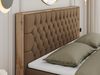 Boxspringbett, Schlafzimmerbett, Bettkasten - AMORE - 180 x 200 cm - Braun Kunstleder - H4 Bild 3