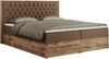Boxspringbett, Schlafzimmerbett, Bettkasten - AMORE - 180 x 200 cm - Braun Kunstleder - H4 Bild 4