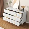 Elegantes Sideboard mit modernem Design, Kommode und viel Stauraum, goldene Griffe Bild 3