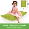 Green Bean® Kinder-Sitzsack 70x100cm & 70 Liter EPS-Perlen Füllung - Indoor & Outdoor Bean Bag Sitzkissen - Grün Bild 2