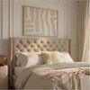 IDIMEX Polsterbett SAMPERI, Bett 180x200 cm mit Lattenrost und Chesterfield Steppung Samt Beige Bild 2