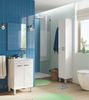 Badezimmer-Set >KONCEPT< in weiß glänzend - 50x80x40 (BxHxT) Bild 5