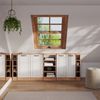 Dachschrägenschrank-Set Rion Weiß Landhaus/Goldkraft Eiche 5er Set Vicco Bild 3