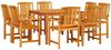 vidaXL Garten Essgruppe 9 pcs Braun Massivholz Akazie 3375687 Bild 2