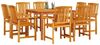 vidaXL Garten Essgruppe 9 pcs Braun Massivholz Akazie 3375687 Bild 3