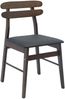 vidaXL Esszimmerstuhl 2 pcs Hellbraun und Schwarz Massives Gummiholz 42020511 Bild 4