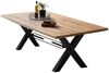 TABLES&Co Tisch 200x100 Wildeiche Natur Metall Schwarz Bild 3