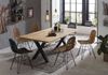 TABLES&Co Tisch 200x100 Wildeiche Natur Metall Schwarz Bild 2