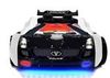 Autobett Kinderbett "Roadster Police" LED Sound Sportsitze Lattenrost Spoiler 90x190 cm Bild 3