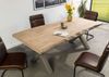 Baumtisch Mango 240x100x77 beige lackiert / X-Beine silber matt FREEFORM 5 Bild 2