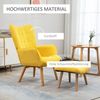 HOMCOM Relaxsessel Loungesessel, Armlehnstuhl, Fernsehsessel für Wohnzimme (Ohrensessel, 2-St, Polstersessel), mit Cord-Optik Bild 4