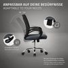 ML-DESIGN Bürostuhl Schreibtischstuhl ergonomisch mit Armlehnen Wippfunktion 360° drehbar, Computerstuhl Grau mit Rollen Schreibtischstuhl Gaming-Stuhl Drehstuhl Bild 4