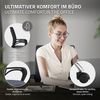 ML-DESIGN Bürostuhl Schreibtischstuhl ergonomisch mit Armlehnen Wippfunktion 360° drehbar, Computerstuhl Grau mit Rollen Schreibtischstuhl Gaming-Stuhl Drehstuhl Bild 3