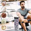 Protein Shaker Edelstahl 750ml mit Skala und Kugel Weiß BPA-frei Bild 3