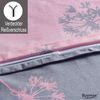 Buymax Bettwäsche Idil, Renforce: 100% Baumwolle, 2 teilig, 155x220 cm mit Reißverschluss, Muster Zweige, Rosa Pink Grau Bild 4