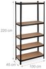 Relaxdays Schwerlastregal 220 cm schwarz Bild 5