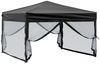 vidaXL Partyzelt Faltbar mit Seitenwänden Schwarz 3x3 m 93532 Bild 3