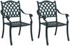 vidaXL Gartenstuhl 2 pcs Grün 56 x 55 x 92,5cm Aluminium 42002377 Bild 2