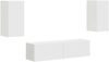 vidaXL TV-Schrankset 4 pcs Weiß Holzwerkstoff 3409150 Bild 2
