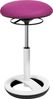 Topstar Sitness High Bob, Stehhilfe, Fitnesshocker, Arbeitshocker, Sitzhöhe: 49 - 70cm, Standfußring Alu weiß lackiert, Stoffbezug, violett Bild 3