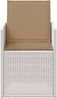 vidaXL Garten Esszimmerstühle 2 pcs Weiß und Taupe PP 8000004 Bild 5