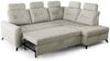 Ecksofa Schlafsofa Sofa WENDIE Stoff Hold Me Beige Ottomane Rechts Bild 3
