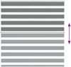 vidaXL Doppelrollo Dunkelgrau 140x100 cm Stoffbreite 135,9 cm Polyester 4014113 Bild 5