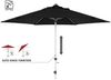 Doppler 'Expert 320 Auto Tilt' Sonnenschirm mit Kurbel, Alugestell / Polyester schwarz, Ø 320 cm Bild 2