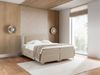 Boxspringbett Schlafzimmerbett WILLOW 120x200cm Stoff Puente Beige Bild 1