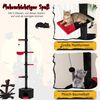COSTWAY Kratzbaum, Katzenbaum deckenhoch, Gotisch Halloween, 245-300 cm Bild 3