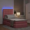 vidaXL Bett mit Stauraum und LED mit Matratze Rosa 90 x 200 cm Samt 3372644 Bild 5