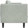vidaXL Sofa mit Kissen 3-Sitzer Hellgrau Samt 372642 Bild 5
