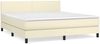 vidaXL Boxspringbett mit Matratze Creme 180x200 cm Kunstleder 3141019 Bild 2