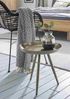 Beistelltisch >Inverell< in Gold verchromt aus Stahl - 40x38x40cm (BxHxT) Bild 2