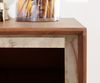 Vitrine Stonegrace 55x180 cm Akazie Braun Steinfurnier 1 Tür 2 Schubladen V-Fuß Schwarz Bild 4