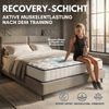 Arensberger LENA SPORT Taschenfederkernmatratze 90x200 cm | 21cm Sportmatratze H3 | Memoryschaum & Kaltschaum | Ergonomisch | Atmungsaktiv Bild 4