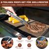 bremermann Grillzangen-Set, 2-teilig, Edelstahl, XL (44,5 cm) & S (28 cm) Länge Bild 2